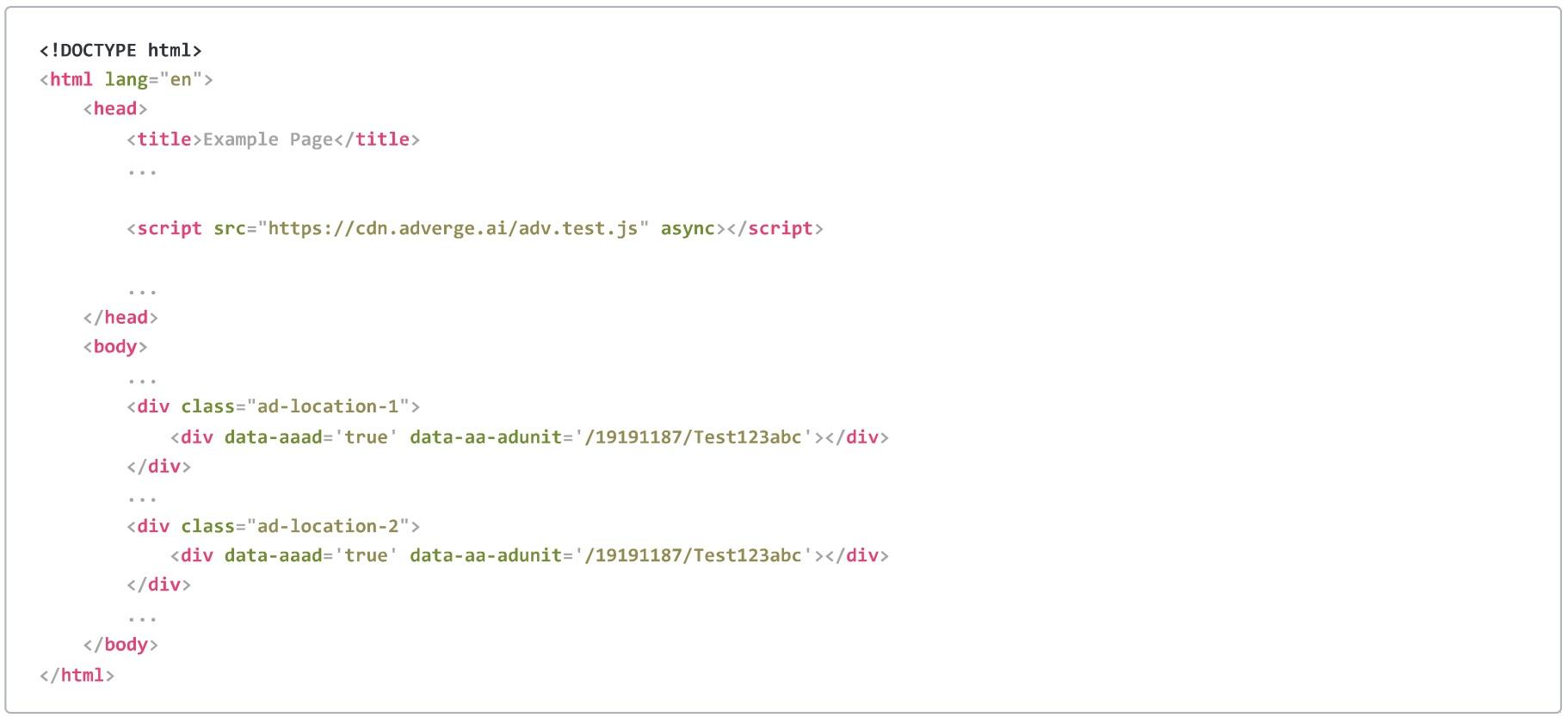 Body (full page example)